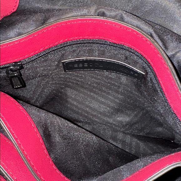 Rebecca Minkoff Bag Midnighter Red Leather Studded Shoulder Bag - Picture 11 of 17